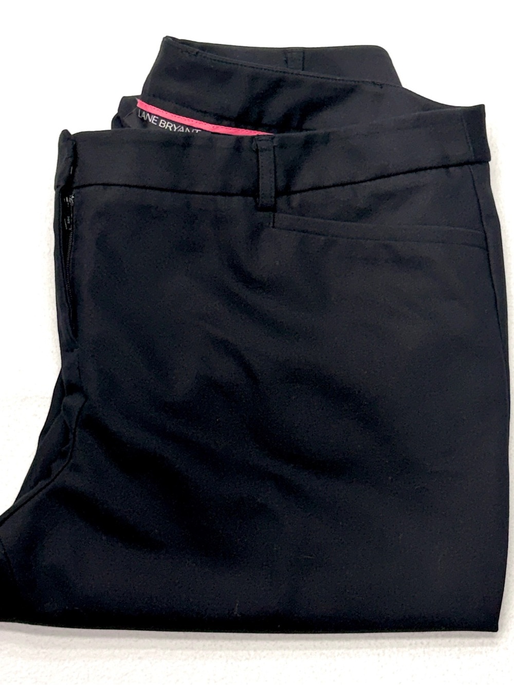 Lane Bryant Black Cropped Pants Size 14 Stretch Ankle Women’s